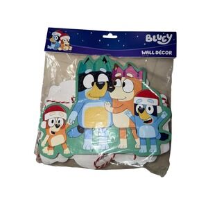 Bluey Christmas Wall Decor Garland Heeler Family Holiday Banner 74in New